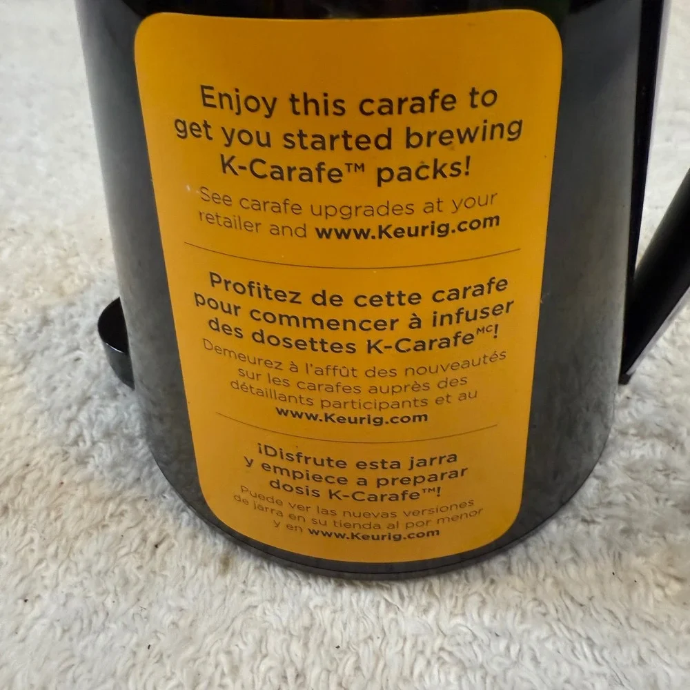 Keurig 2.0 K-Carafe Coffee Pot Thermal Replacement Black 4-Cup Capacity‎